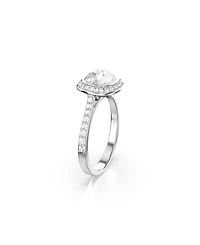 Swarovski Sterling Silver-Plated White Crystals Ring