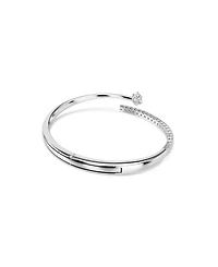 Swarovski Sterling Silver-Plated White Crystals Bracelet
