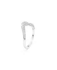 Swarovski Sterling Silver-Plated White Crystals Ring