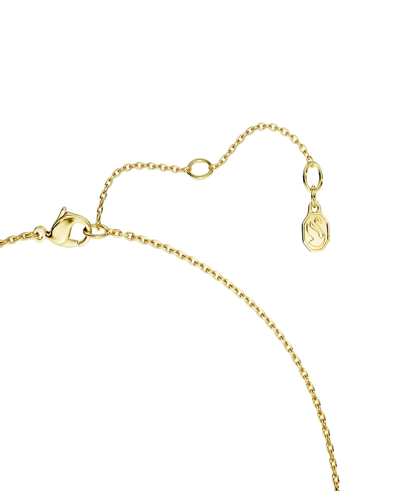 Swarovski Gold-Tone and Sterling Silver-Plated White Crystals Necklace