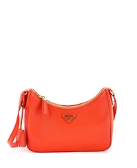 Pre-Owned Prada Mini Re-Edition Hobo Saffiano Leather