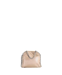 Pre-Owned Stella McCartney Tiny Falabella Fold Over Crossbody Bag Metallic Crackled Faux Leather