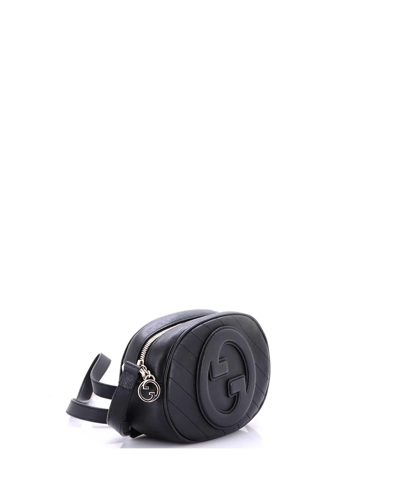 Pre-Owned Gucci Blondie Nm Round Camera Bag Diagonal Quilted Leather