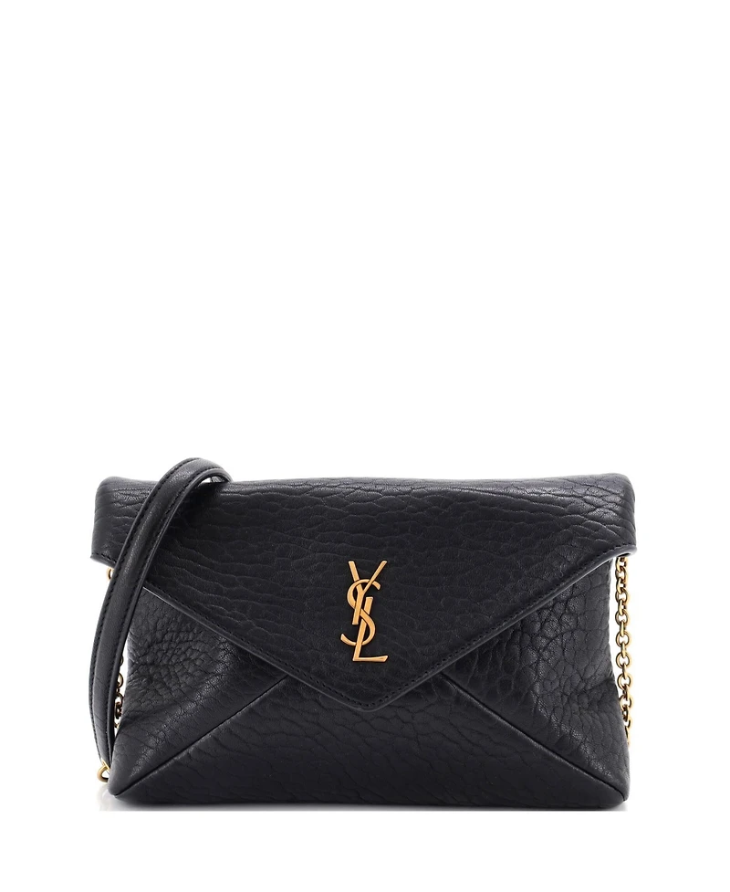 Pre-Owned Saint Laurent Small Cassandra Pouch on Chain Leather