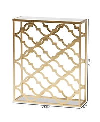 Baxton Studio Calanthe 29.10" Metal Modern and Contemporary Console Table