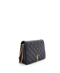 Pre-Owned Saint Laurent Small Becky Shoulder Bag Quilted Leather