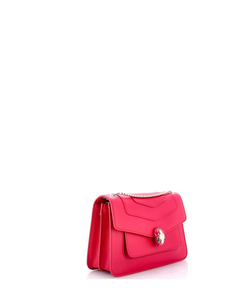 Pre-Owned Bvlgari Small Serpenti Forever Shoulder Bag Leather