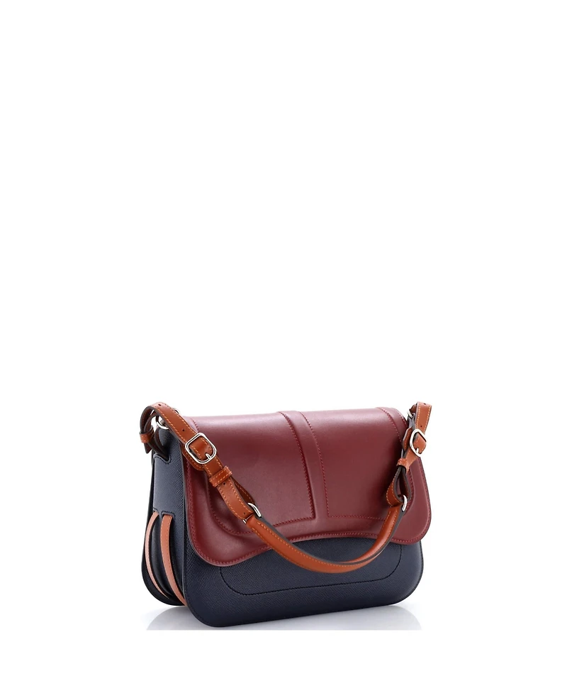 Pre-Owned Hermes Harnais Shoulder Bag Epsom and Tadelakt