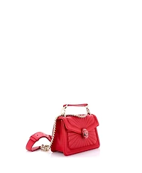 Pre-Owned Bvlgari Mini Serpenti Diamond Blast Shoulder Bag Quilted Leather