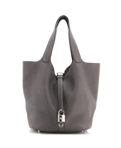 Pre-Owned Hermes Gm Picotin Lock Bag Clemence