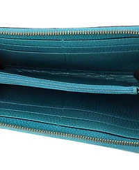 Pre-Owned Gucci Gg Marmont Zip Around Wallet Leather
