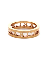 Pre-Owned Bvlgari B.Zero1 Logo Openwork Ring