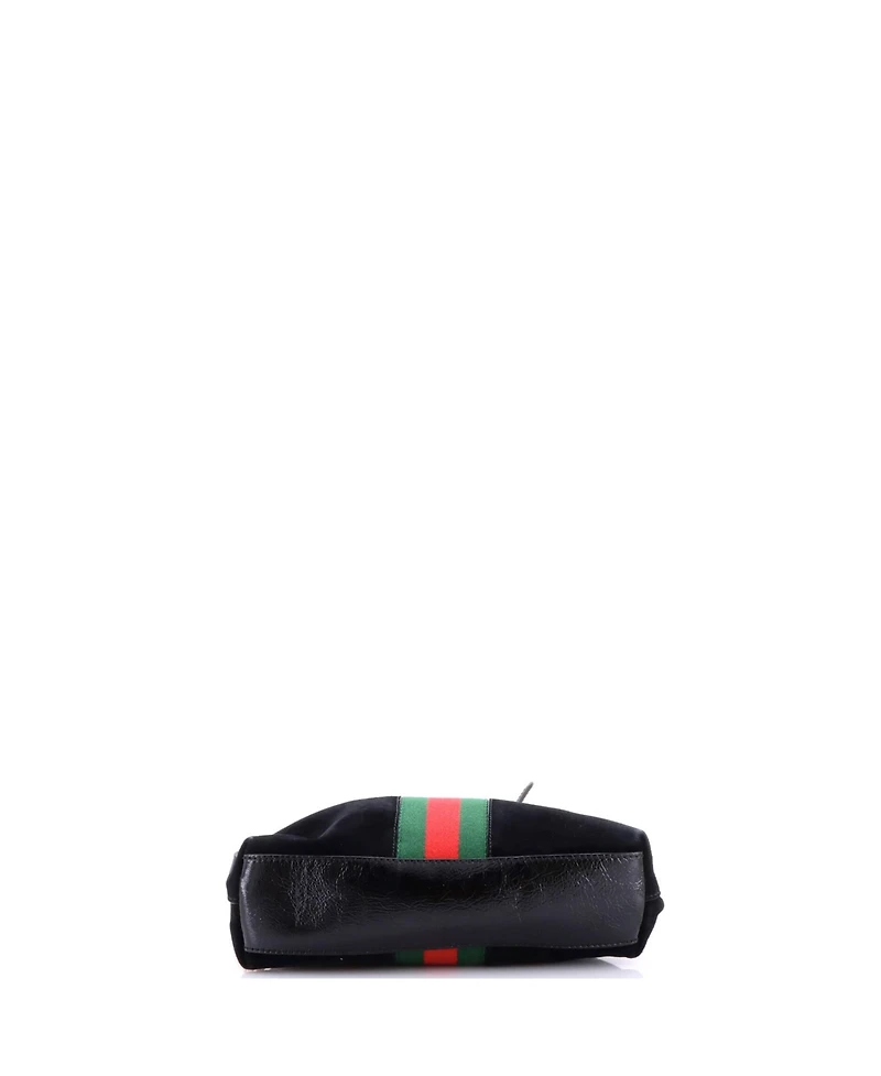 Pre-Owned Gucci Small Ophidia Dome Shoulder Bag Suede