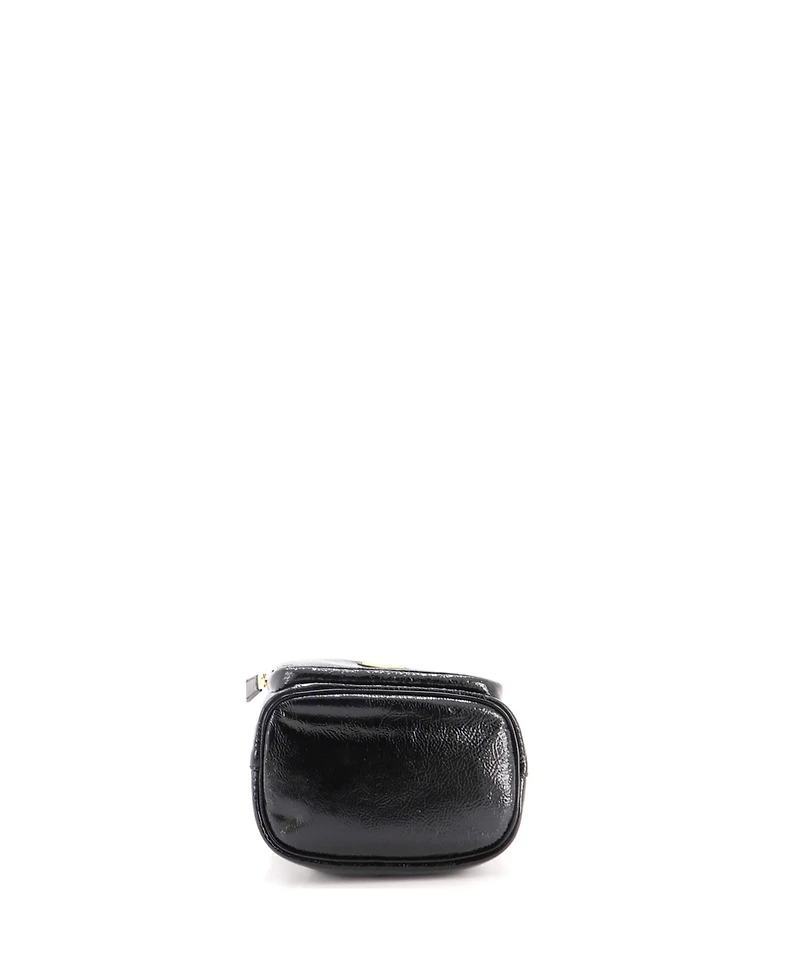 Pre-Owned Prada Small Drawstring Pocket Bucket Bag Patent