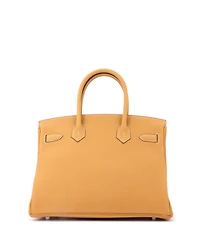Pre-Owned Hermes Birkin 30 Handbag Light Togo with Palladium Hardware