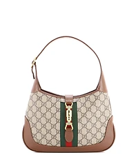 Pre-Owned Gucci Small Jackie 1961 Hobo Gg Coated Canvas