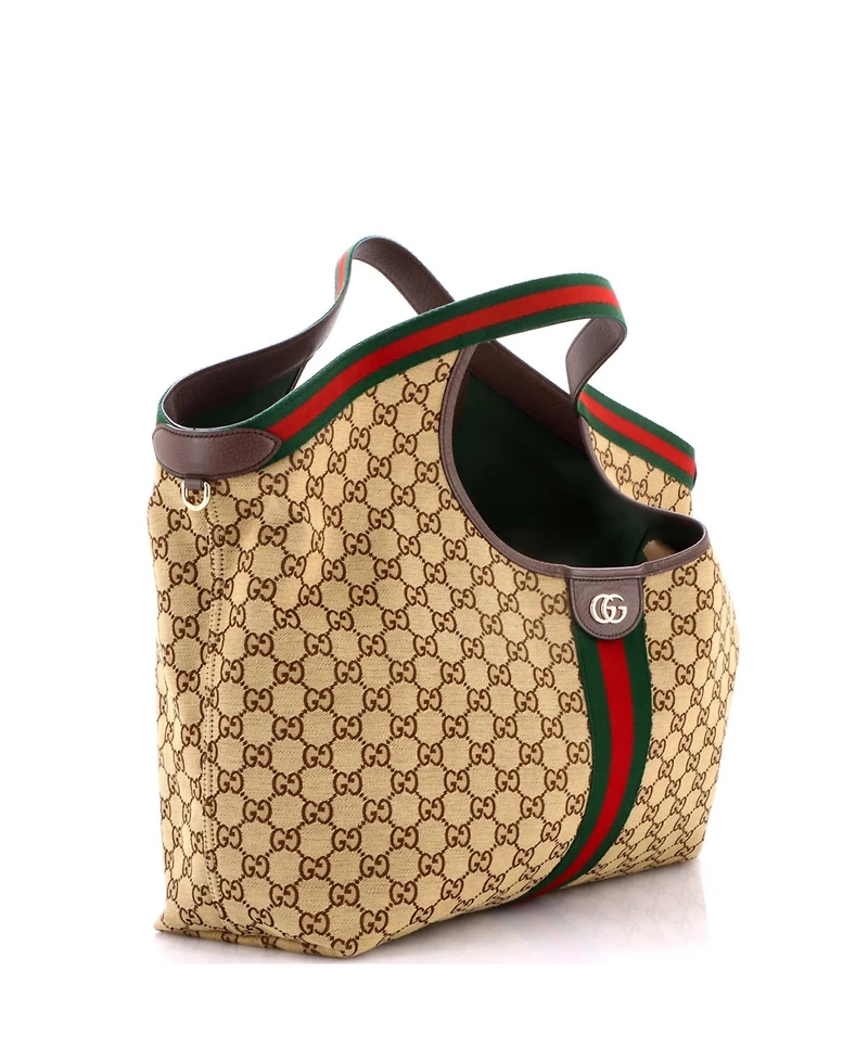 Pre-Owned Gucci Large Giglio Tote Gg Canvas