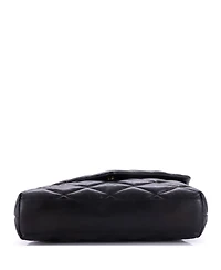 Pre-Owned Saint Laurent Large Sade Puffer Envelope Clutch Quilted Leather