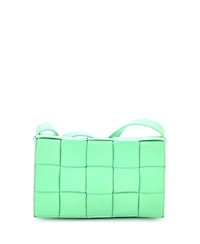 Pre-Owned Bottega Veneta Cassette Crossbody Bag Maxi Intrecciato Leather