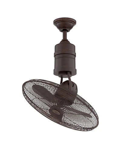 21" Craftmade Bellows Iii Bronze Damp Rated Ceiling Fan with Remote