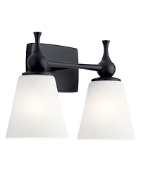 Kichler Cosabella 10 1/4" High 2-Light Black Wall Sconce