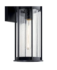 Kichler Camillo 14 3/4"H Textured Black Outdoor Wall Light