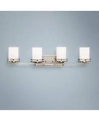 Kichler Hendrik 34" Wide 4-Light Nickel Bathroom Light Fixture