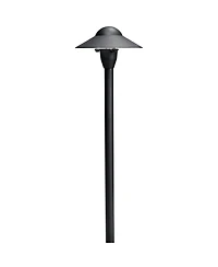 Kichler 21"H Dome Textured Black Dome Landscape Path Light