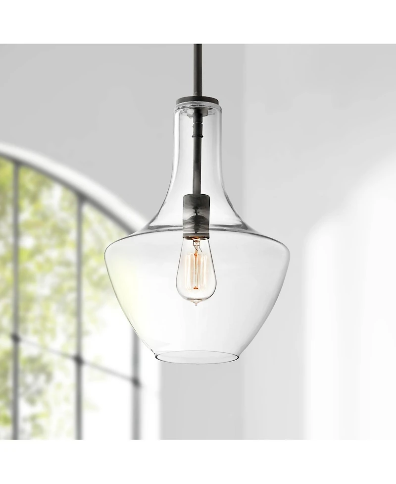 Kichler Everly 10 1/2" Wide Olde Bronze and Clear Glass Mini Pendant