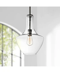 Kichler Everly 10 1/2" Wide Olde Bronze and Clear Glass Mini Pendant