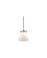 Kichler Hendrik 8" Wide Brushed Nickel Mini Pendant with Opal Glass
