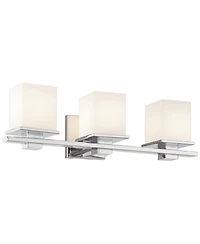 Kichler Tully 24" Wide Chrome 3-Light Vanity Bath Light