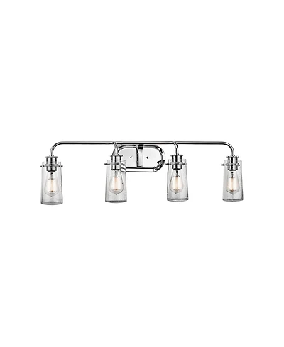 Kichler Braelyn 4-Light 34 1/4"W Seedy Glass Bath Light