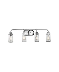 Kichler Braelyn 4-Light 34 1/4"W Seedy Glass Bath Light