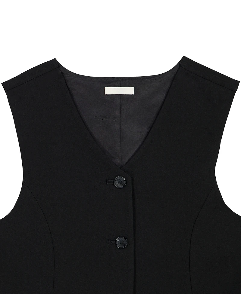 Calvin Klein Girls' 7-16 Refined Stretch Tailored Vest