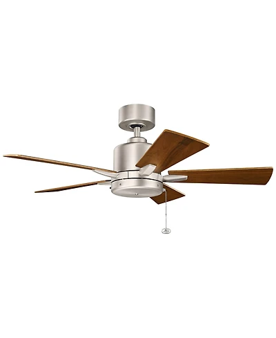 42" Kichler Bowen Brushed Nickel Ceiling Fan with Pull Chain