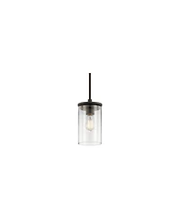 Kichler Crosby 6" Wide Olde Bronze 1-Light Clear Glass Mini Pendant