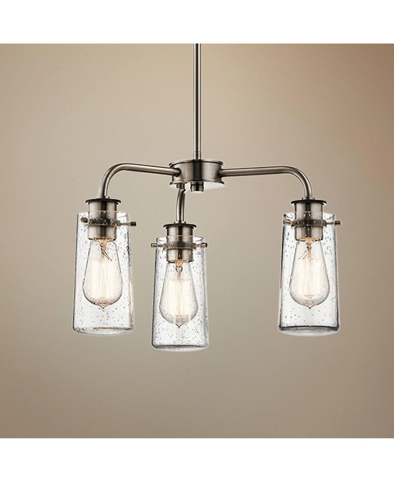 Kichler Braelyn 18" Wide Classic Pewter 3-Light Chandelier