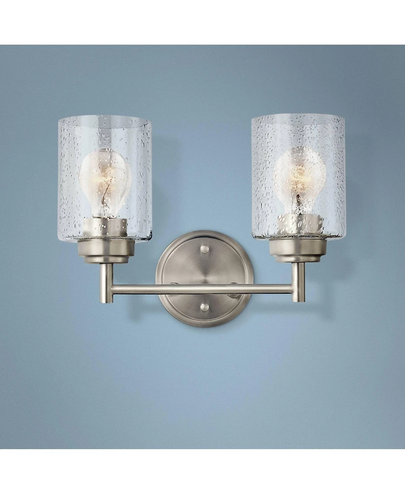 Kichler Winslow 12 3/4"W Brushed Nickel 2-Light Wall Sconce