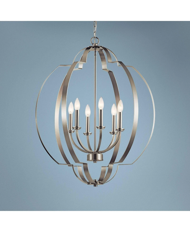 Kichler Voleta 27 3/4" Wide Brushed Nickel 6-Light Foyer Chandelier