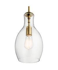 Kichler Everly 7" Wide Natural Brass Mini Pendant Light
