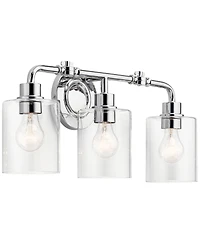 Kichler Gunnison 24" Wide Chrome 3-Light Bath Light