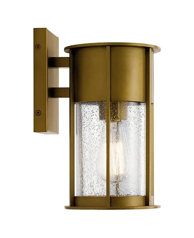 Kichler Camillo 11" High Natural Brass Outdoor Wall Light