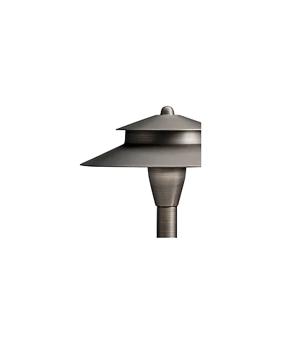 Kichler Landscape 23 1/4"H Double-Shade Brass Path Light