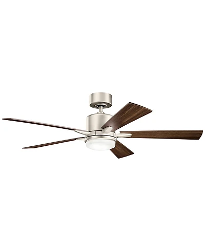 52" Kichler Lucian Brushed Nickel Led Ceiling Fan with Wall Control