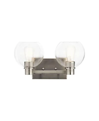 Kichler Harmony 8 1/4"H Brushed Nickel 2-Light Wall Sconce