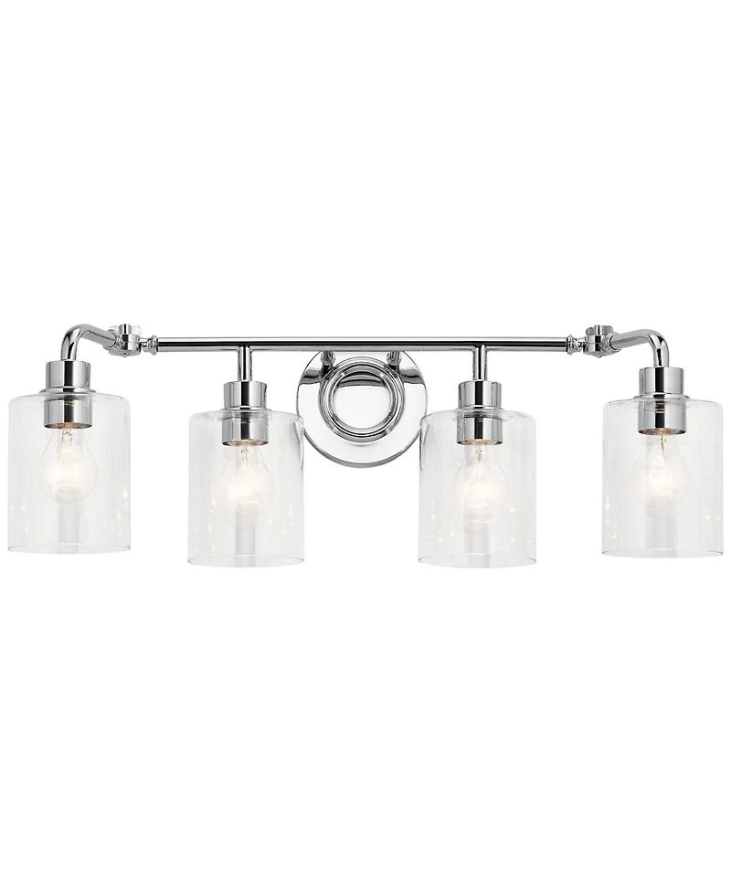 Kichler Gunnison 33 3/4" Wide Chrome 4-Light Bath Light