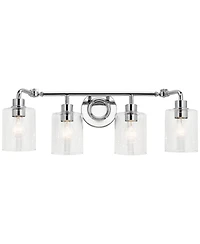 Kichler Gunnison 33 3/4" Wide Chrome 4-Light Bath Light