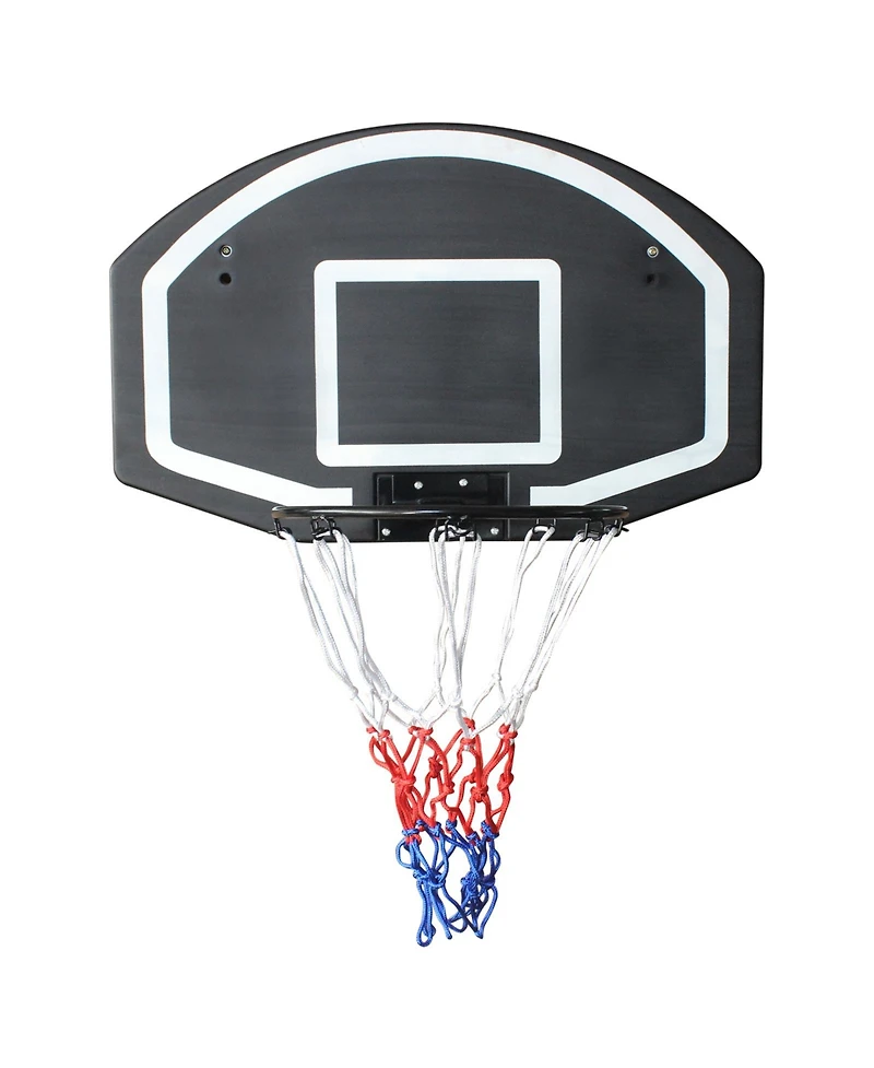 Zeny Wall-mounted basketball hoop, shatterproof back, folding hoop, durable hoop and all-weather mesh for indoor and outdoor use