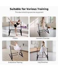 Zeny Solid Wood Ballet Barre With Adjustable Range For Dance Practice